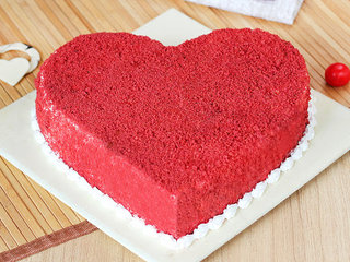 Heart Shaped Red Velvet Cake